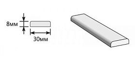 Притворная планка для дверей Браво, 3D Wenge